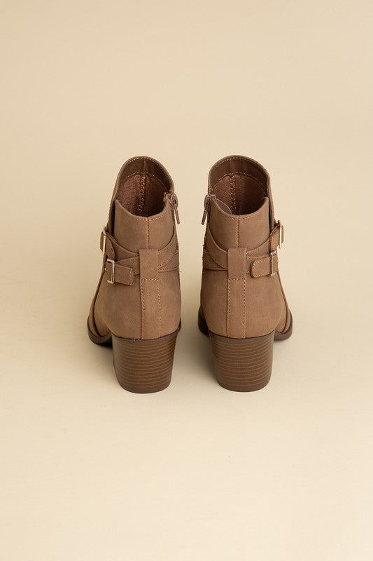 Nadine Ankle Buckle Booties