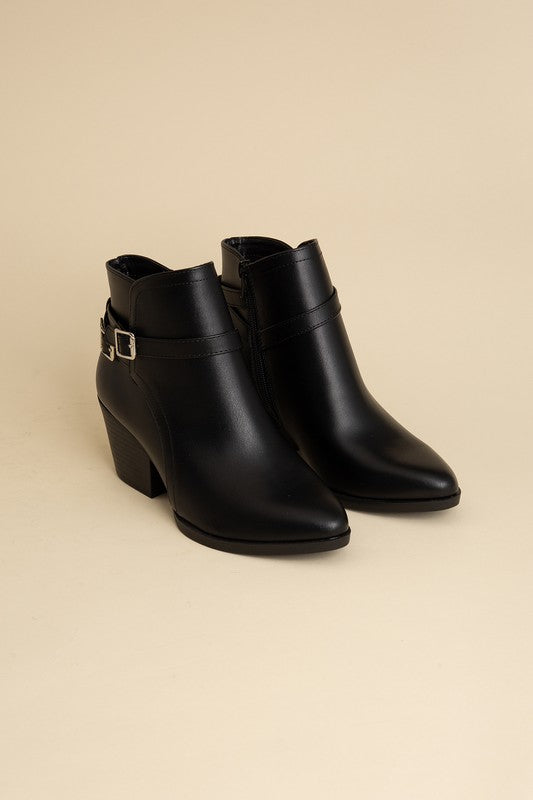 Nadine Ankle Buckle Booties