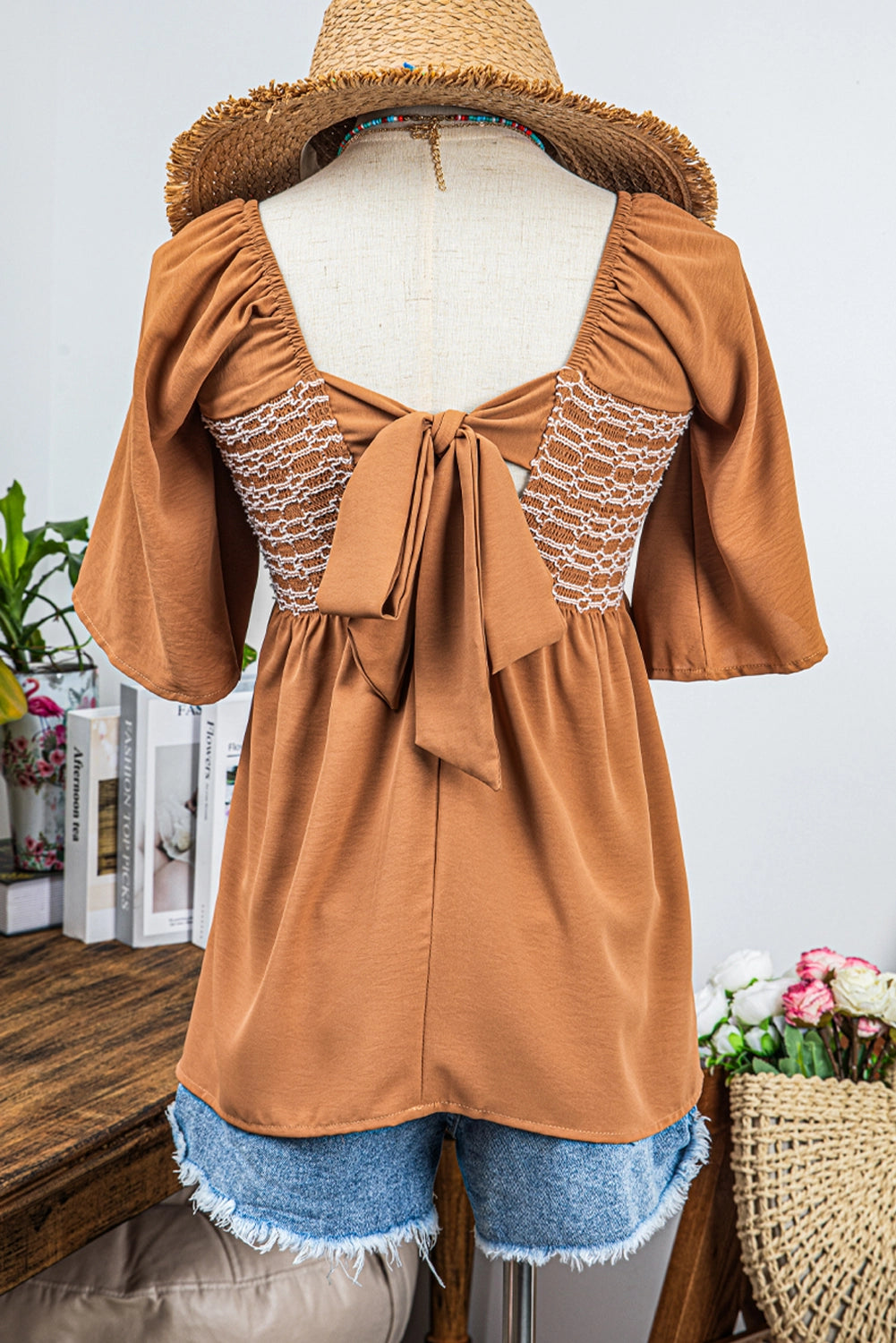 Square Neck Flowy Top