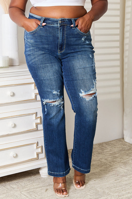 Judy Blue Full Size Mid Rise Bootcut Jeans