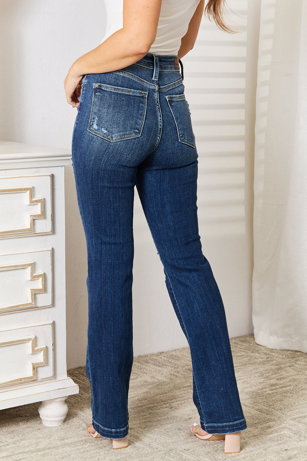 Judy Blue Full Size Mid Rise Bootcut Jeans