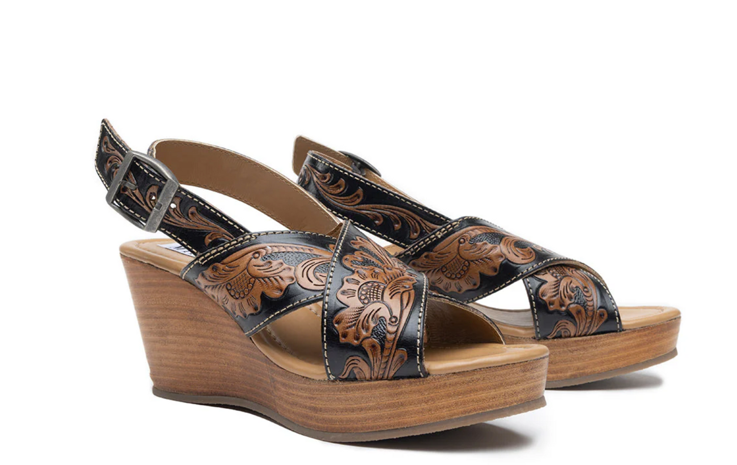 Myra Leather Wedges