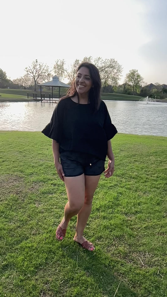 Rebecca Ruffle Sleeve Top